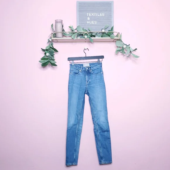 Everlane High Rise Straight Leg Ankle Jeans - Picture 3 of 12